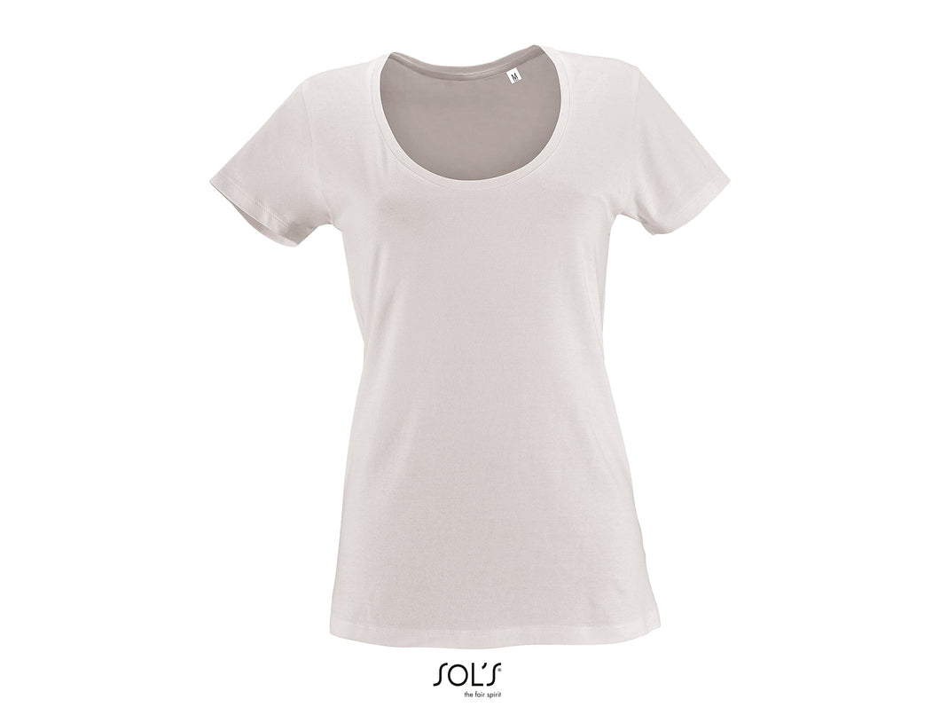 T-shirt femme col rond décolleté Sol's Metropolitan