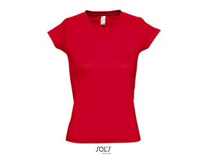 T-shirt femme col V Sol's Moon